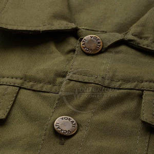 Vente en gros Logo personnalisé Veste en jean pour hommes en coton Veste en jean respirante pour hommes pour usage extérieur - Product Image 5