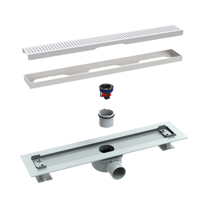 Modèle personnalisable anti-odeur en acier inoxydable Canal de <span class=keywords><strong>siphon</strong></span> de <span class=keywords><strong>douche</strong></span> linéaire en plastique avec <span class=keywords><strong>siphon</strong></span> - Product Image 2