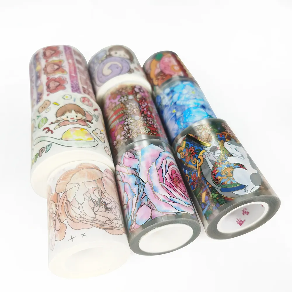 P301 пользовательский принт цветные декоративные клейкие бумажные Маскировочные ленты Washi