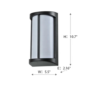Lámpara de pared negra moderna para exteriores, lámpara de pared simple para jardín y patio trasero - Product Image 2