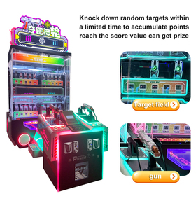 Súng kép ghi bàn sắt giải thưởng máy giải thưởng 2 người chơi trò chơi Arcade vận hành tiền xu cho trung tâm bắn súng & chơi game Sim - Product Image 4