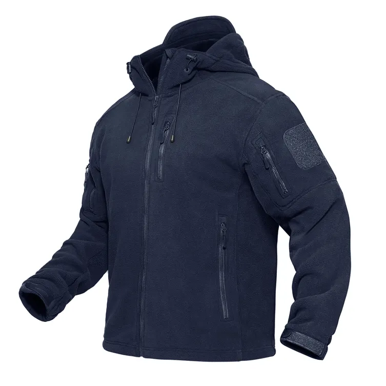 Benutzer definierte Herren Winter Fleece Hoodies Jacke, Tactical Hunting Jacket Mäntel, Herren Casual Wind breaker Jacke mit Kapuze