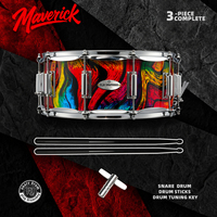 14 Inch Snare Drum Professional Acoustic Percussion Instrument with Heavy Duty Hardware for Stage Performance