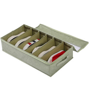 Boîte de rangement pour chaussures anti-poussière Boîte de rangement pour fond de lit non tissé de grande capacité Boîte de rangement polyvalente - Product Image 3