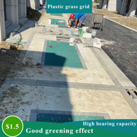 Grille en plastique pour gazon, pour l'aménagement paysager, les trottoirs, les parkings - Marque tl Modèle 038 avec 1 an de garantie