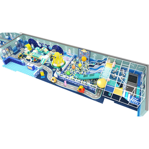 Parc d'attractions Blue Ocean, équipement de jeux intérieurs pour enfants, jeux de glissades, ensembles de jeux pour enfants à vendre - Product Image 2