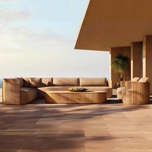 Outdoor Furniture Wooden Garden <b>Waterproof</b> <b>Sets</b> Hotel Outdoor Teak Patio Luxury Garden <b>Set</b> Patio Furniture - Product Image 2