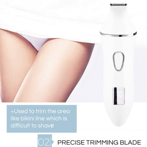 4 en 1 Épilateur pour femmes <span class=keywords><strong>Rasoir</strong></span> électrique pour épilation Bikini Pubic Aine Hair Trimmer Body Shaver for Women - Product Image 2