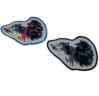 Patchs brodés loup à thermocoller, appliques tête d'animal pour vêtements, vestes, chapeaux, sacs, patchs personnalisés pour motards, punk rock, mode