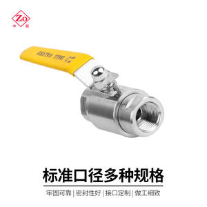 Vanne à boisseau sphérique en acier inoxydable 304 et 316 Q11F-64P/R à filetage interne ; manuelle DN15 20 25 pour eau, gaz, huile, personnalisation OEM prise en charge - Product Image 2