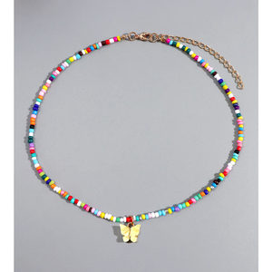 Thủy Tinh Quyến Rũ Người Phụ Nữ Sang Trọng Tuyên Bố Phụ Nữ Cổ Áo Bướm Mặt Dây Chuyền Kolye Vòng Cổ Thạch Anh Tốt Nhất Bán 2022 Phổ Biến Nhất Nhiều Màu - Product Image 6