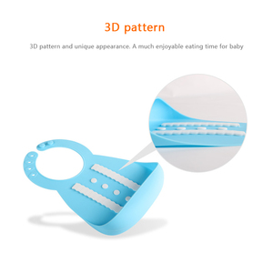 Excelente regalo de la ducha del bebé <span class=keywords><strong>2</strong></span> colores disponibles Anti-sucio de silicona Roll babero para desordenado comedores - Product Image 5
