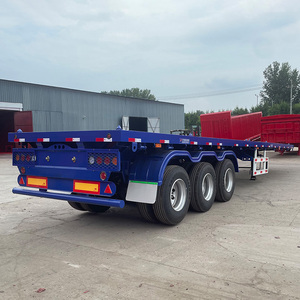 Semirremolque <span class=keywords><strong>de</strong></span> Plataforma Plana <span class=keywords><strong>de</strong></span> <span class=keywords><strong>Tres</strong></span> <span class=keywords><strong>Ejes</strong></span> y 60t en Venta - Product Image 1