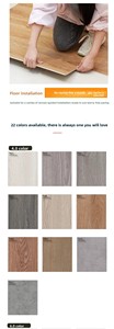 Revêtement de <span class=keywords><strong>sol</strong></span> SPC PVC imitation pierre-plastique 8 mm, écologique, imperméable, antidérapant, ignifuge, aspect bois, installation par clic, usage domestique - Product Image 6