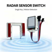 Interrupteur à capteur radar sans contact DC12V 60W pour éclairage de miroir LED intelligent avec commande mains libres certifié CE