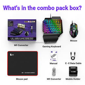 M9 Không Dây Bt Trò Chơi Điều Khiển Bàn Phím Chuột Chuyển Đổi Cho Android IOS Di Động Gamepad Rung Động Cơ Tăng Cường Trò Chơi Điện Thoại - Product Image 5