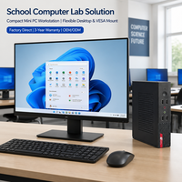 Mini-ordinateur de bureau pour l'enseignement en classe et les laboratoires linguistiques scolaires avec gestion centralisée Intel Core i3 i5 i7 SSD Windows 10