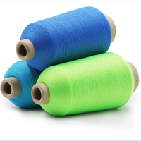 Fil à coudre élastique haute ténacité 70D 100% Nylon 6 pour tricot et tricot à la main, blanc, noir, teint