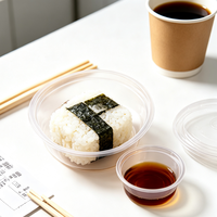 Gobelet à sauce jetable écologique sans BPA, durable, transparent en PP, mini-récipient à trempette avec couvercle, pour la restauration, les plats à emporter, l'emballage de condiments alimentaires