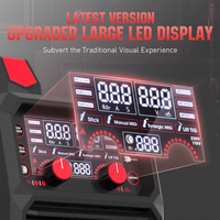 YEESTECH 140A 110V/220V Double tension 4-en-1 Soudage Multiprocessus Gaz MIG/MIG à fil fourré/TIG Lift/Electrode nue avec Grand Écran LED Numérique