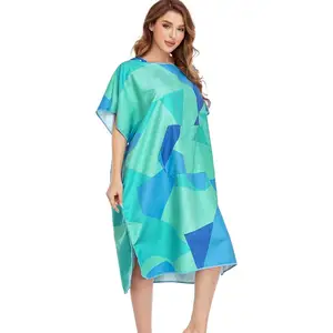 Custom surf poncho toalha grande areia livre secagem rápida leve mudando toalha poncho