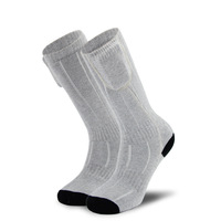 2022 chaussette épaisse hiver extérieur Ski batterie Rechargeable chauffée randonnée confortable équipage chaussettes techniques tricotées