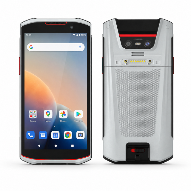 Rugged handheld PDA  6GB RAM + 128GB storage Android 13  5.5-inch display and integrated 1D/2D barcode scanning capability