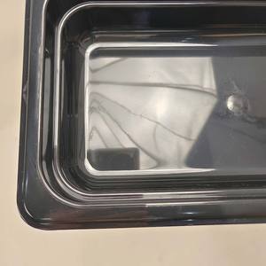 Contenedor de Alimentos de Plástico para PC, T2g NSF GN 1/3, 65 mm, 2.5 Pulgadas de Profundidad, 2.6QT, 2.4L, Negro, Bandeja GN para Catering y Fiestas - Product Image 4