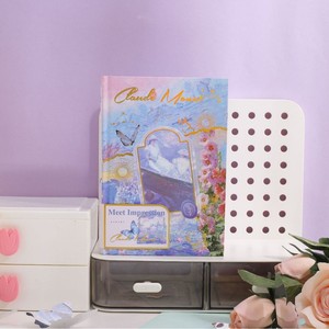 Diario de Cuero con Ilustraciones Impresas, Multifuncional, Páginas a Color, Tapa Dura, Estilo Retro, Hermoso Diario de Regalo - Product Image 4