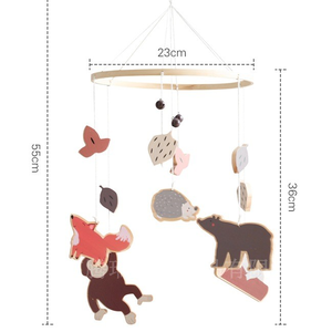 Mobile bébé <span class=keywords><strong>en</strong></span> macramé, jouets suspendus faits à la main, cloche de lit, berceau, mobile bébé <span class=keywords><strong>arc</strong></span>-<span class=keywords><strong>en</strong></span>-<span class=keywords><strong>ciel</strong></span> <span class=keywords><strong>en</strong></span> feutre - Product Image 6