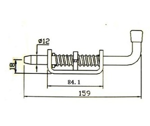 Mùa Xuân nạp chốt <span class=keywords><strong>Bolt</strong></span> nhỏ mùa xuân <span class=keywords><strong>Bolt</strong></span> Heavy Duty mùa xuân Pin chuyển đổi bu lông cho xe tải Trailer van các bộ phận - Product Image 6