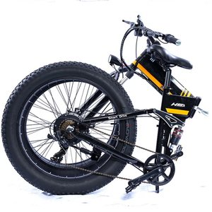 26 * 4-inch tire aluminum alloy <b>frame</b> 48V10.4AH lithium battery front and rear shock absorption folding electric <b>bicycle</b> - Product Image 5