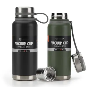 1100ml Insulated Stainless Steel Vacuum Flask Drinkware Water Bottle For Adults Camping Boiling Water-Vacuum Cup Thermos