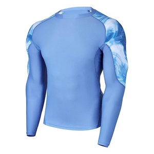 Chemises de protection solaire UPF personnalisées à manches longues en polyester, élasthanne et nylon pour MMA, vêtements de compression - Product Image 6