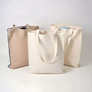 Bolsa de Tela de Algodón Orgánico Reciclado Personalizada con Impresión OEM y ODM, Bolsa de Compras Reutilizable Grande con Logotipo - Product Image 1