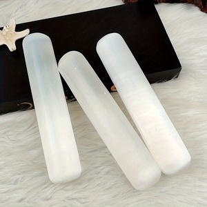 Barres de cristal de sélénite naturelle en gros avec support pour la décoration intérieure – Pierres de guérison artisanales - Product Image 2