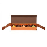 Boîte-cadeau personnalisée de luxe en carton imprimé en forme de livre avec revêtement magnétique anti-UV pour chocolats et bonbons