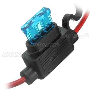 Porte-fusibles en ligne pour voiture 6V 12V 24V, étanche, pour fusibles à lame standard 10/15/20/30A - Product Image 5