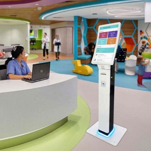 23.6'' 4/8G Memory Windows Android 7/10 Curved Screen Kiosk Self Ticket <b>Printer</b> QR Code <b>Scanner</b> Facial Recognition Payment SDK - Product Image 4