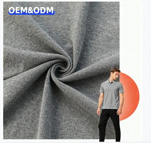 Tecido Piquet TC para Polo, Absorvente de Umidade, Respirável e Confortável, 65% Poliéster e 35% Algodão - Product Image 1