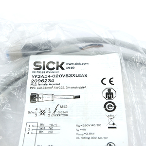 Cable SICK YF2A14-020VB3XLEAX, Conector Hembra M12 de 4 Pines, 5 Metros - Product Image 3