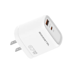 Chargeur rapide double port 67W GAN OEM US/UE, compatible PD QC3.0, pour téléphones Android - Product Image 4