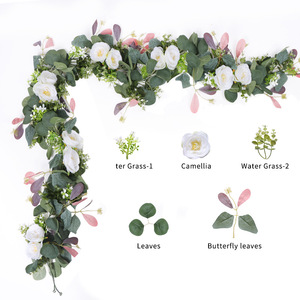 Guirlande d'eucalyptus artificielle facile à obtenir, 100-200 cm, décoration de mariage, décoration de la maison, accessoires de photographie en extérieur - Product Image 4