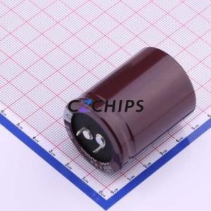 Condensateur électrolytique en aluminium à encliquetage EKMM161VSN222MA45S, composant traversant (THT), D35xL45mm 2200uF 20% 160V 35mm - Product Image 2