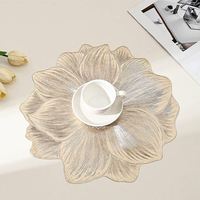 Vente directe d'usine, set de table en PVC de haute qualité, lavable, écologique, antidérapant, résistant à la chaleur, pour table à manger et fête