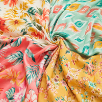Tissu Challis en Rayonne Tissée Unie 100gsm Confortable Respirant 100% Viscose pour Confection de Pyjamas, Vêtements de Nuit et Robes DIY