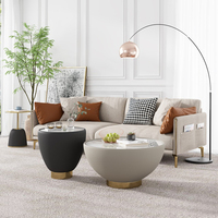 Table basse de salon moderne de luxe italienne avec plateau en marbre, table d'appoint multifonctionnelle – Fournisseur fabricant
