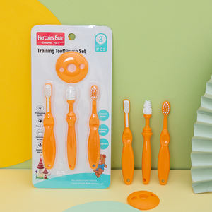 Venta al por mayor OEM cepillo de dientes de silicona bebé entrenamiento para cepillarse los dientes conjunto de herramientas de limpieza dental y oral - Product Image 2