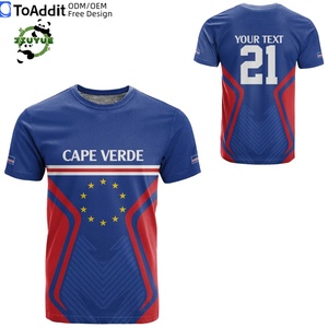 Jersey Afrika Kapverde Terlaris 2526 Cocok untuk Kandang dan Tandang Kaos Lengan Pendek Santai Olahraga Atasan Sepak Bola - Product Image 5