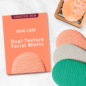 Mini gant facial double face de style simple personnalisé éponge douce <span class=keywords><strong>pour</strong></span> les soins du corps brosses de bain exfoliantes éponges épurateurs - Product Image 5